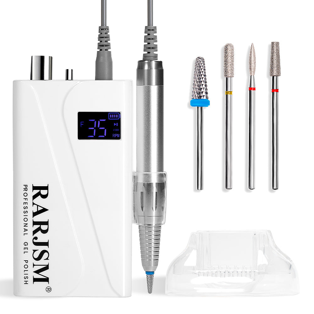 Pro Nail Drill 35,000 RPM ultra quiet brushless motor cordless wired aluminum alloy handpiece professional quality