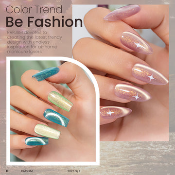 Twilight Whispers cat eye gel polish on nails showing soft shimmer dreamy pastel colors spring summer wedding bridal nail art