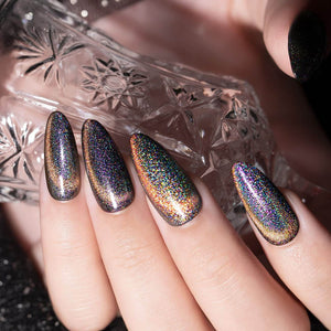 Rainbow Galaxy Gel Polish Magnetic Shimmer Reflective Texture