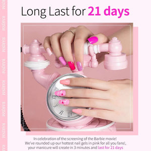 Barbie Pink | RARJSM ® 6 Colors Nail Gel Polish Set