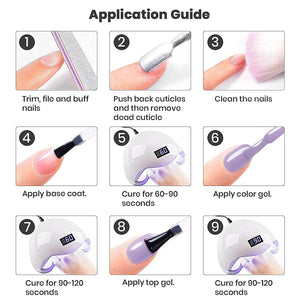 Blue Purple rarjsm Basic nail colors French Color Gel Nail Polish