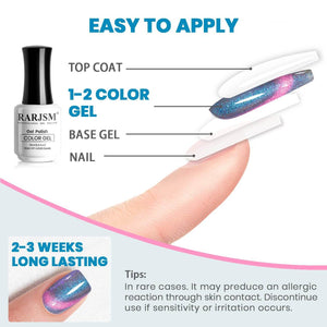 Multi Color Cat Eye Gel Changes with Every Angle