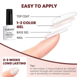 Rarjsm Gray Pink Classic nude Color Gel Nail Polish