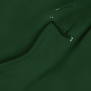 Hunter green gel texture smooth self-leveling creamy formula ultra-pigmented deep emerald close-up