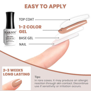 Orange Pink rarjsm Basic nail colors Classic nude Gel Nail Polish