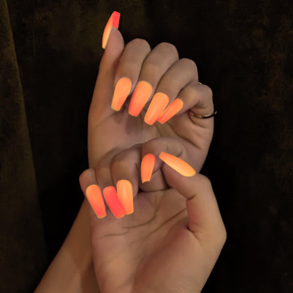 Orange | RARJSM ® Halloween luminous Glow In The Dark Color Gel nail Polish|15ml