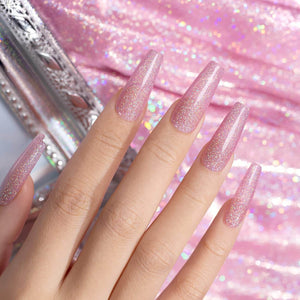 RARJSM ® Purple Pink Rainbow Shimmer Gel Nail Polish 15ml #533
