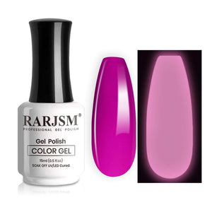 Purple | RARJSM ® Halloween luminous Glow In The Dark Color Gel nail Polish|15ml