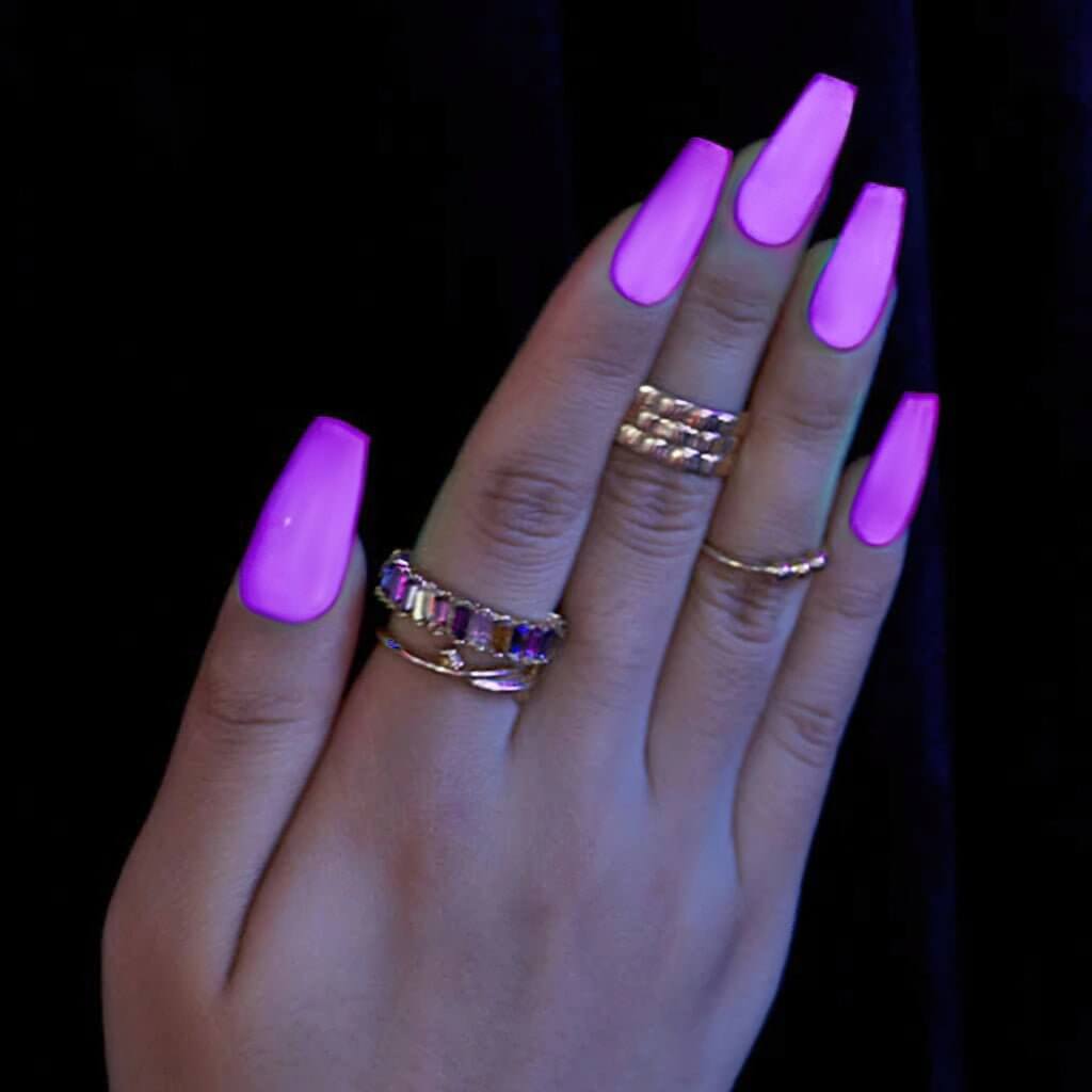 Purple | RARJSM ® Halloween luminous Glow In The Dark Color Gel nail Polish|15ml