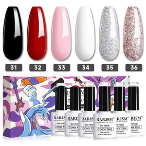 RARJSM ®Classic Color Gel Set |Classic 6 Colors Nail Polish Set | 7.5ml 6pcs