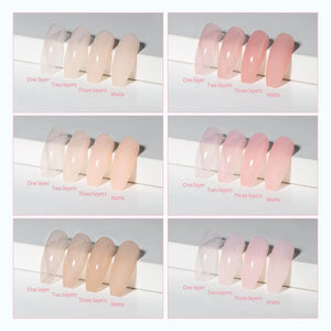 RARJSM ®Classic Color Gel Set |Icy Jelly Gel Nail Polish Set of 6 Translucent Colors|7.5 ml 6 PCS