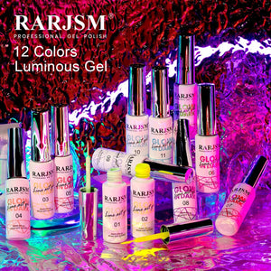 RARJSM ® Halloween 12 Colors Glow In The Dark Nail Art Gel Liner Polish Set|8ml 12pcs