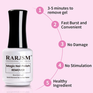 No Soak Gel Polish Remover Gentle on Nails Damage Free