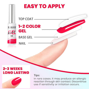 RARJSM ® Nail Art Gel Liner | 12 Colors Candy Color Painting Nail Gel Polish Set|8ml 12pcs