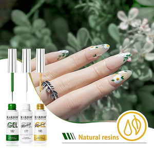 RARJSM ® Nail Art Gel Liner| Christmas Collection | 6 Colors Glitter Painting Nail Gel Polish Set|8ml 6pcs