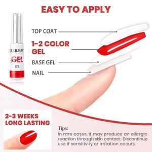 RARJSM ® Nail Art Gel Liner| Christmas Collection | 6 Colors Glitter Painting Nail Gel Polish Set|8ml 6pcs