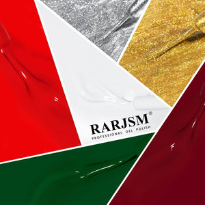 RARJSM ® Nail Art Gel Liner| Christmas Collection | 6 Colors Glitter Painting Nail Gel Polish Set|8ml 6pcs