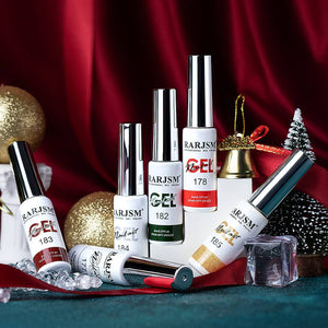 RARJSM ® Nail Art Gel Liner| Christmas Collection | 6 Colors Glitter Painting Nail Gel Polish Set|8ml 6pcs