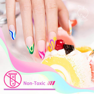 RARJSM ® Nail Art Gel Liner |Spring Summer collection | 12 Colors Pastel Color Painting Nail Gel Polish Set|5ml 12pcs