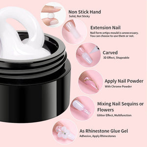 Non-stick Hand Nail Model Gel Easy Shape No Residue