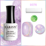 Lavendeltraum Regenbogen Glitzer Cat Eye Gel Lack D376 15ml – TPO- und HEMA-frei