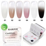 Noir & Rose Cushion Ombre Art Gel Palette - 6 Daily Basic Colors, TPO & HEMA Free