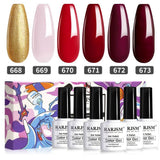 Red Wedding Series Classic Gel Polish 6 Colors Set 7.5ml