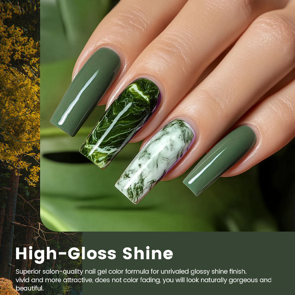 Esmalte de uñas en gel Dusk Forest Series, juego de 6 colores, 7,5 ml