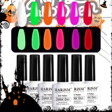 Halloween Girls-6 Colors luminous Glow In The Dark Gel nail  Polish Set｜7.5ml 6pcs