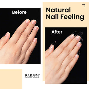 Rarjsm 120Pcs Transparent Full Cover Nail Tips