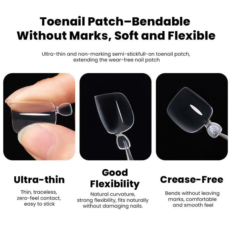 RARJSM toenail patch bendable flexible crease-free ultra-thin demonstration