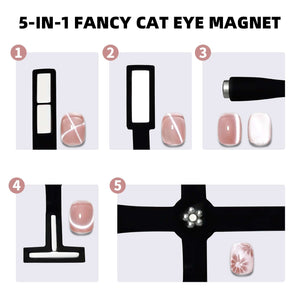 Rarjsm 5-in-1 Fancy multifunctional Cat Eye Magnetic $12.99