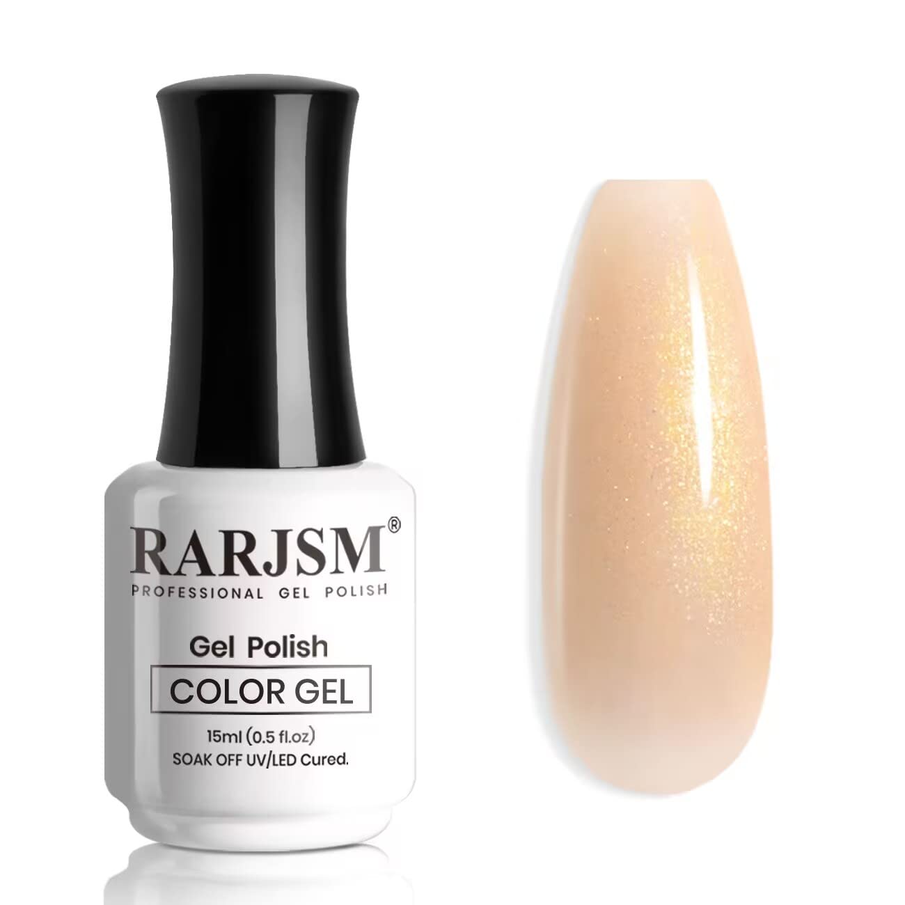 Flash Sale Golden Glow Glitter Gel Polish 15ml - 74% OFF Clearance