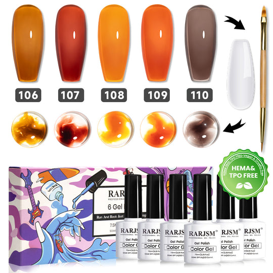 Bloom in Fall-6 couleurs Blooming Gel vernis à ongles ensemble