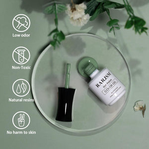 RARJSM gel polish safety features - low odor non-toxic natural resins no harm to skin TPO HEMA free certified
