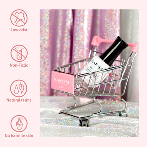 RARJSM gel polish in shopping cart - low odor non-toxic natural resins no harm to skin TPO HEMA free certified
