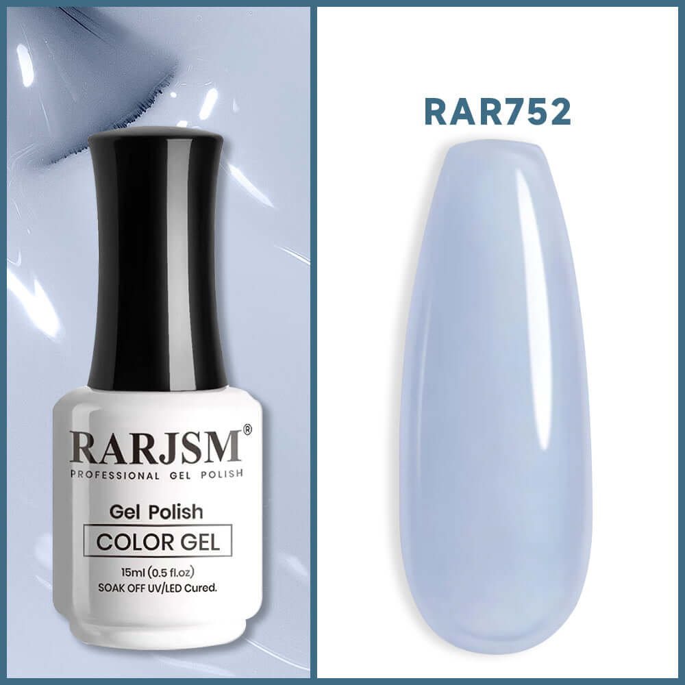 Clear Light Blue rarjsm Basic nail colors French Color Gel Nail Polish