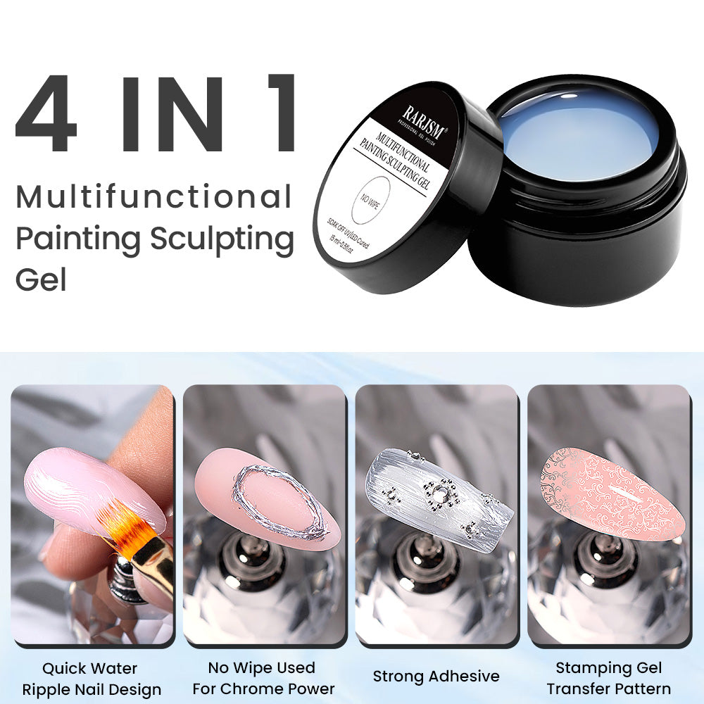 4 IN 1  No Wipe Multifunctional Painting Sculpting Gel