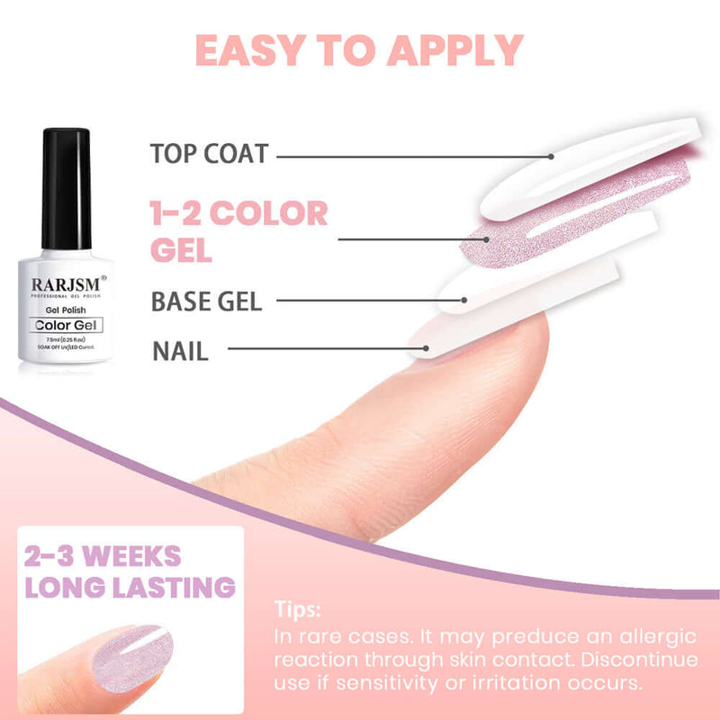 Rarjsm 6 Colors Moonlit Velvet Cat Eye Gel Nail Polish Set $21.99