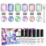 Flash Sale Cosmic Glow 6 Magnetic Pastel Aurora Cat Eye Gel Set 7.5ml - Limited Time 52% OFF