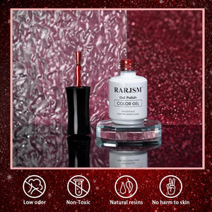 RARJSM gel polish low odor non-toxic natural resins no harm to skin HEMA TPO free safe ingredients
