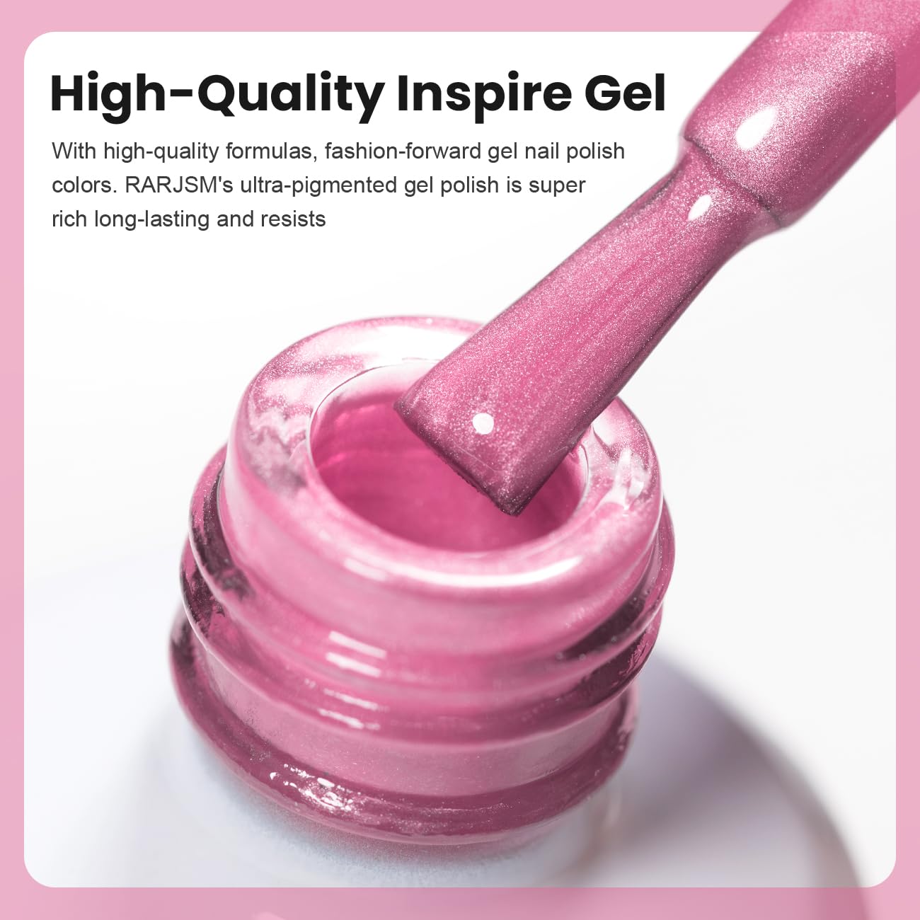 High-quality inspire gel ultra-pigmented gel polish super rich long-lasting resists hot pink moonlight cat eye
