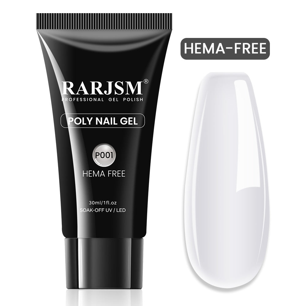 Flash Sale Clear Color-HEMA FREE Poly Nail Gel 30g- 74% OFF Clearance
