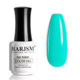 Azul Turquesa Colores de uñas básicos Esmalte de uñas de gel de color francés clásico 15 ml # 815