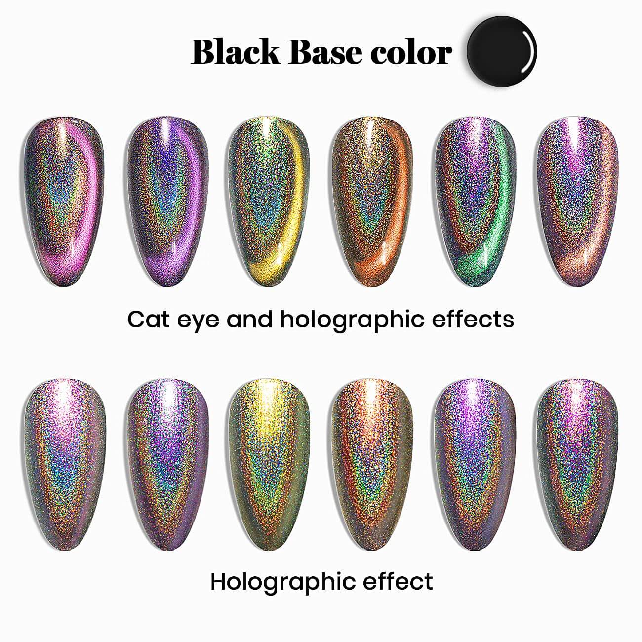 Black Hole Cat Eye Effect 9D Magnetic Galaxy Nail Art