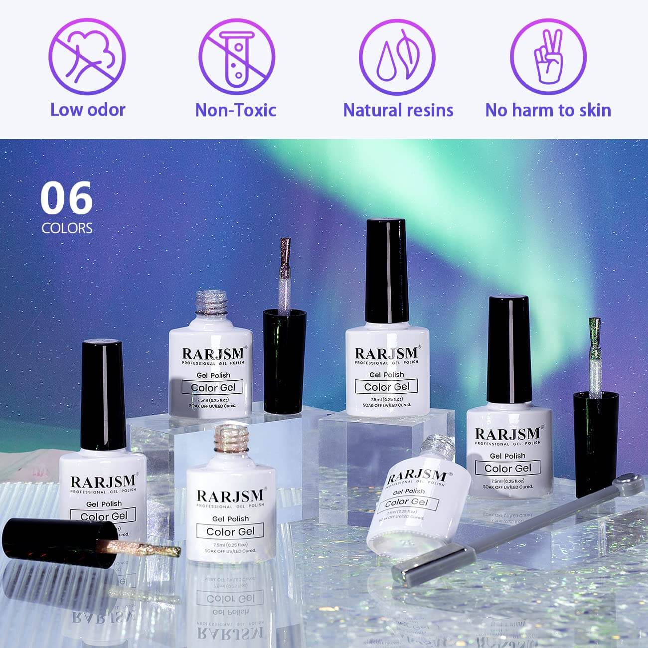 Velvet Cat Eye Gel Magnetic Shimmer Aurora Pigments