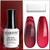 Christmas Red Cat Eye Gel Polish RAR719 Bottle Detail
