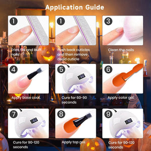 🎃Flash Sale🔥RARJSM ® Halloween Girl - 6 Shades Gel Nail Polish Set｜7.5ml 6pcs