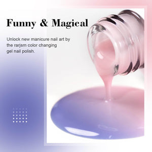RARJSM ® Gray Blue To Pink Temperature color changing gel nail polish