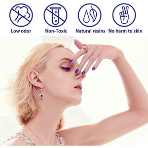 RARJSM gel polish safety features - low odor non-toxic natural resins no harm to skin TPO HEMA free certified

